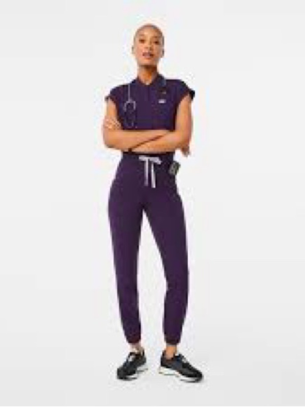 FIGS Rafaela Jogger Scrub Jumpsuit Puple - Size XL